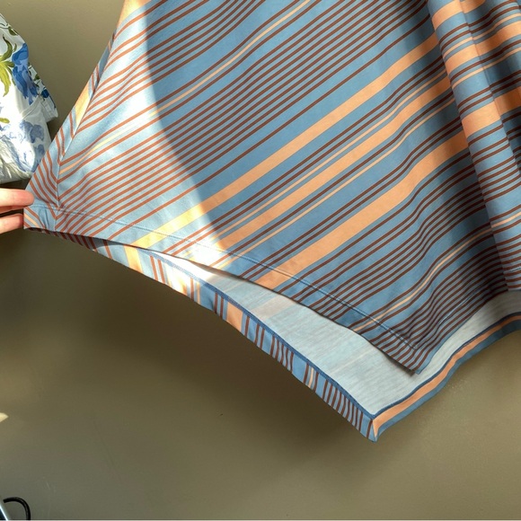 PrAna Saxon Athletic Dress in Red Clay Stripe Crossover - Picture 10 of 16